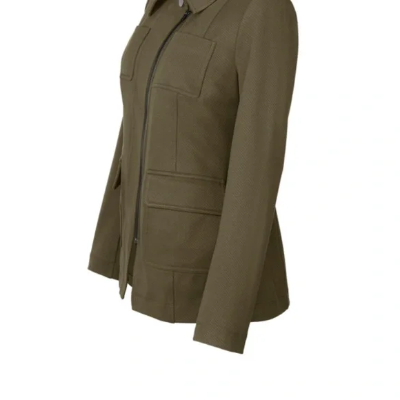 CAbi Academy Utility Blazer with Asymmetrical Zipper - Picture 2 of 8